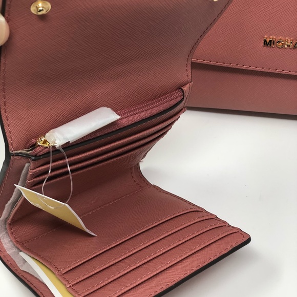 2pcs Michael Kors Sofia handbag&wallet rose - Picture 2 of 8